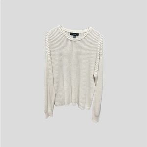white sweater